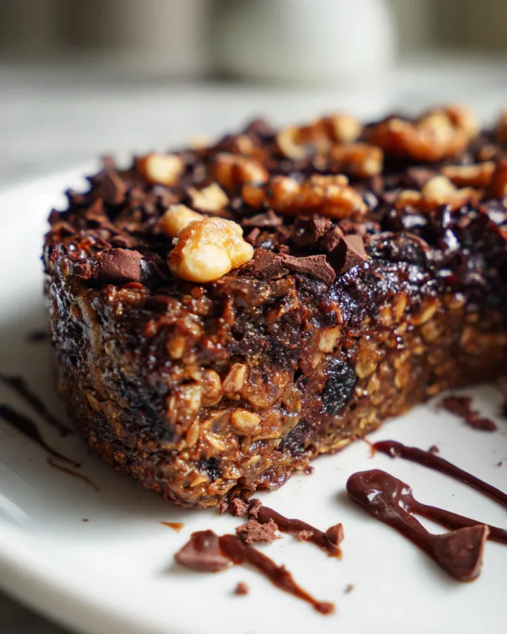 Protein Brownie Baked Oats