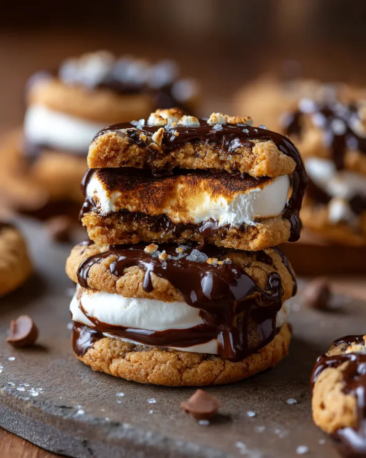 S’mores Stuffed Cookies