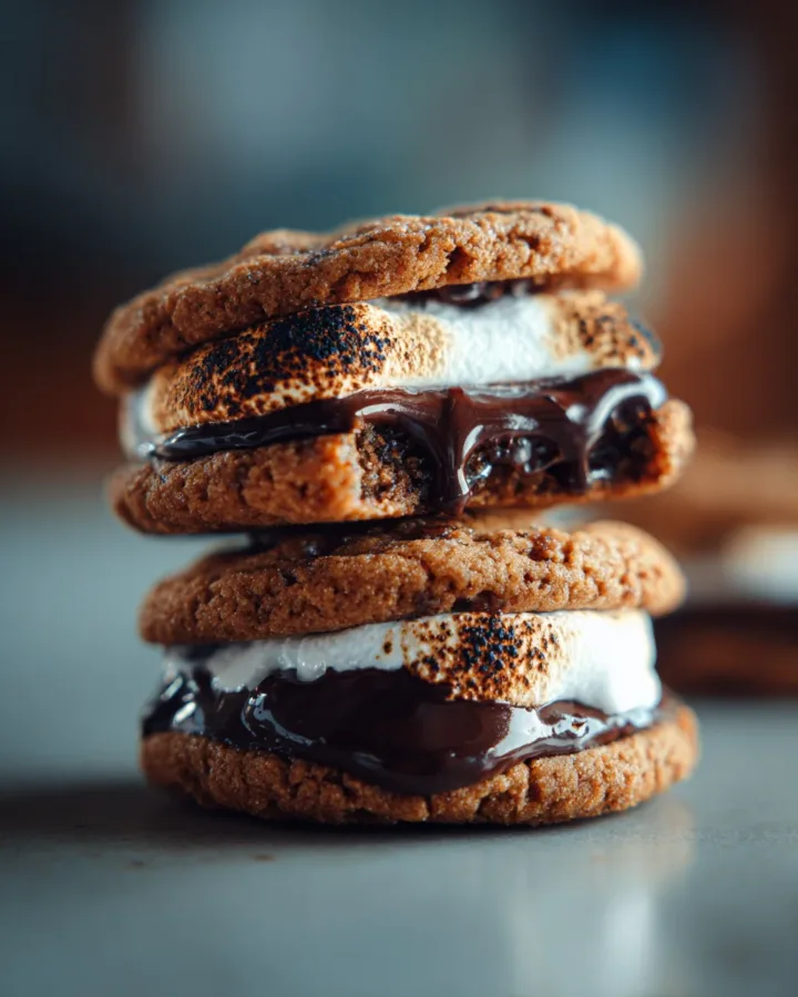 S’mores Stuffed Cookies