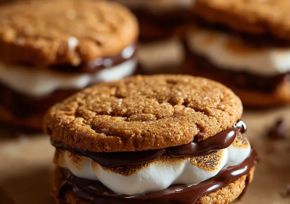 S’mores Stuffed Cookies