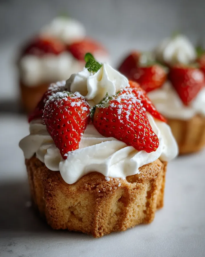 Strawberry Shortcake Biscuit Cups