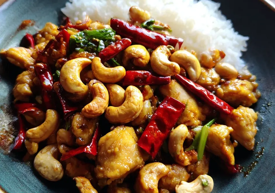 szechuan chicken with cashews