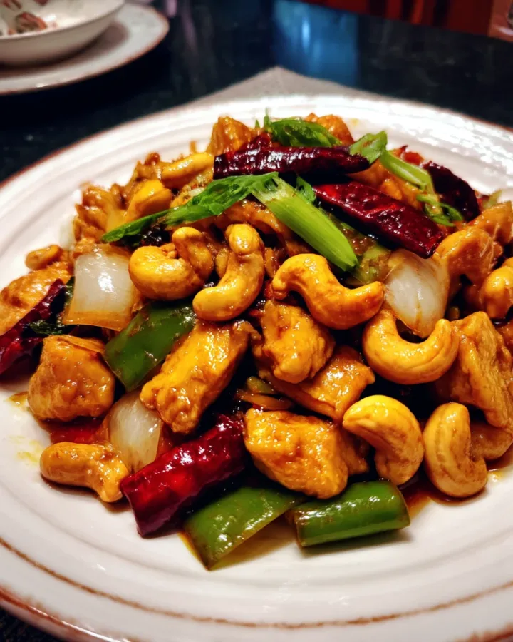 szechuan chicken with cashews