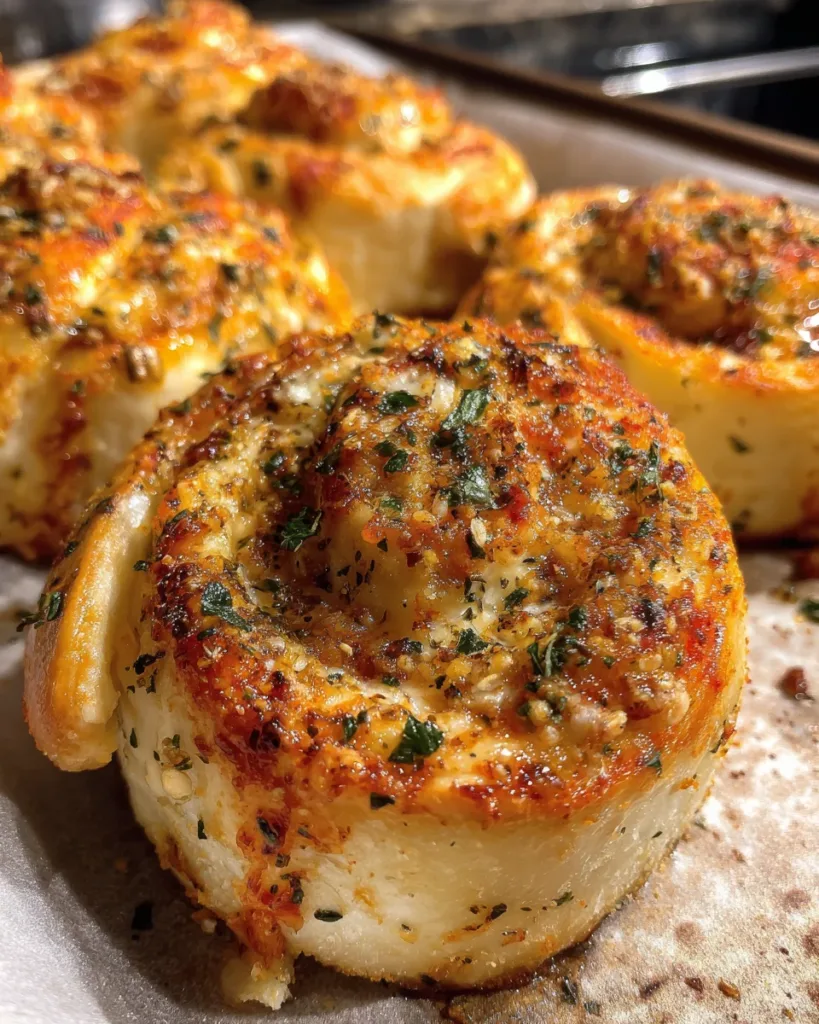 Air Fryer Garlic Butter Pizza Rolls