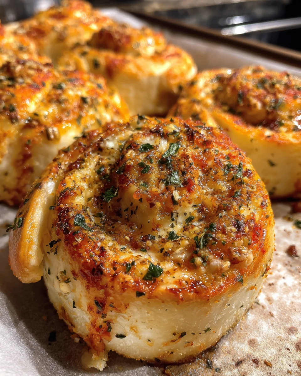 Air Fryer Garlic Butter Pizza Rolls