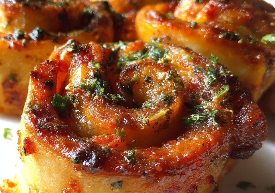 Air Fryer Garlic Butter Pizza Rolls