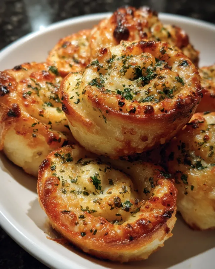 Air Fryer Garlic Butter Pizza Rolls