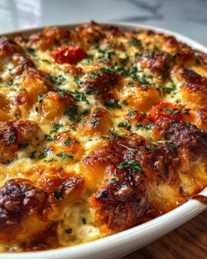 Baked Gnocchi with Sausage and Boursin