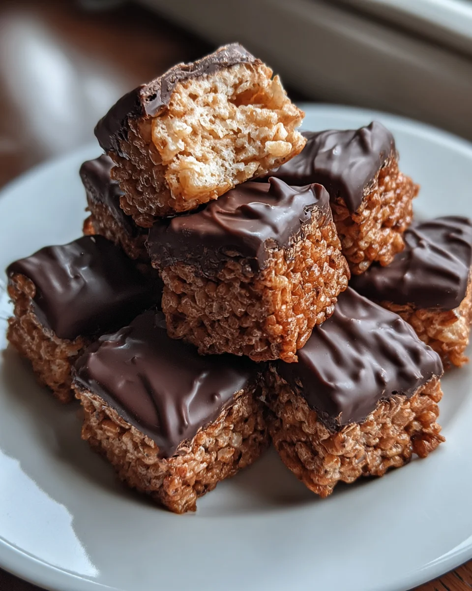 Chocolate Covered Rice Cake Snacks