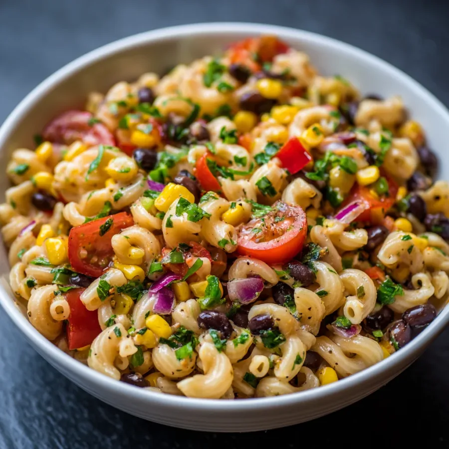 Cowboy Caviar Pasta Salad