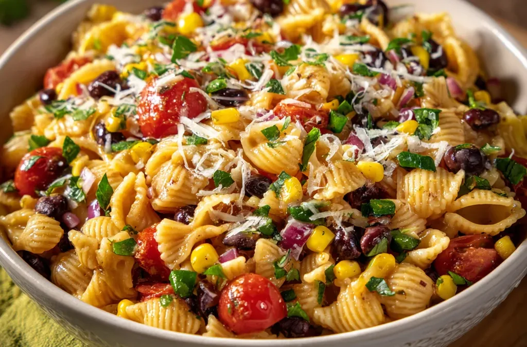 Cowboy Caviar Pasta Salad