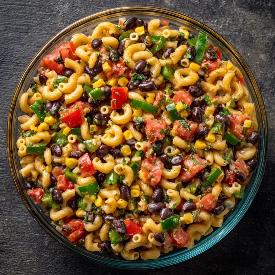 Cowboy Caviar Pasta Salad