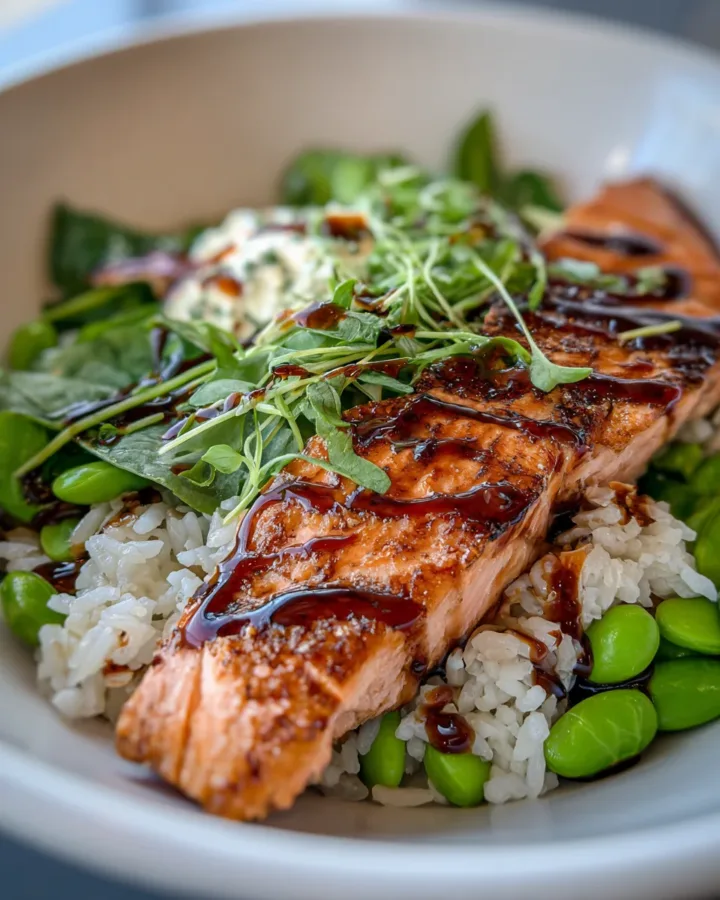 Crispy Rice Salmon Salad