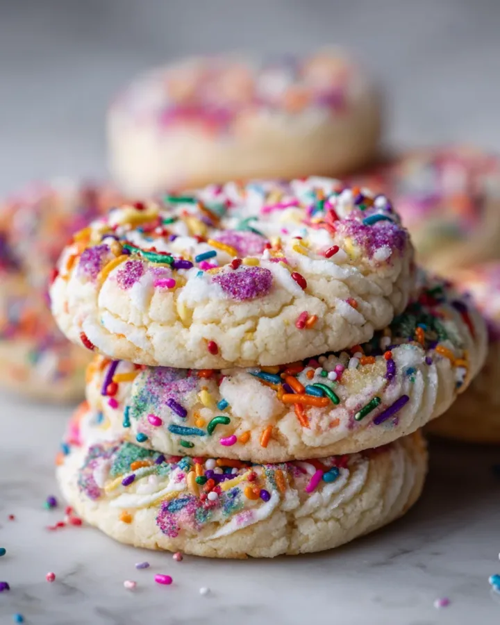 Funfetti Crumbl-Style Sugar Cookies
