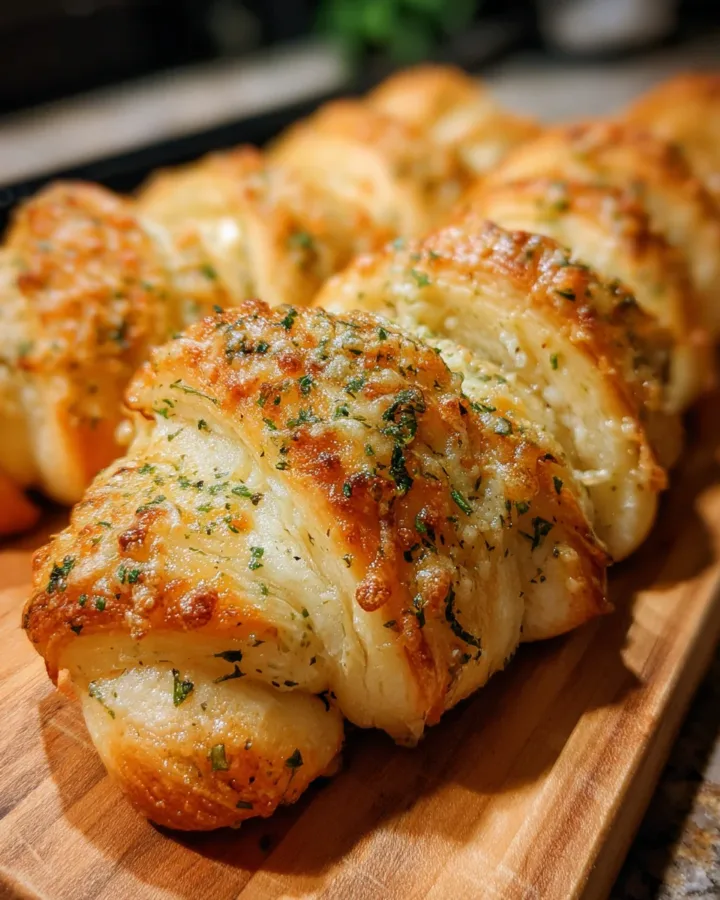 Garlic Parmesan Pull-Apart Crescent Rolls