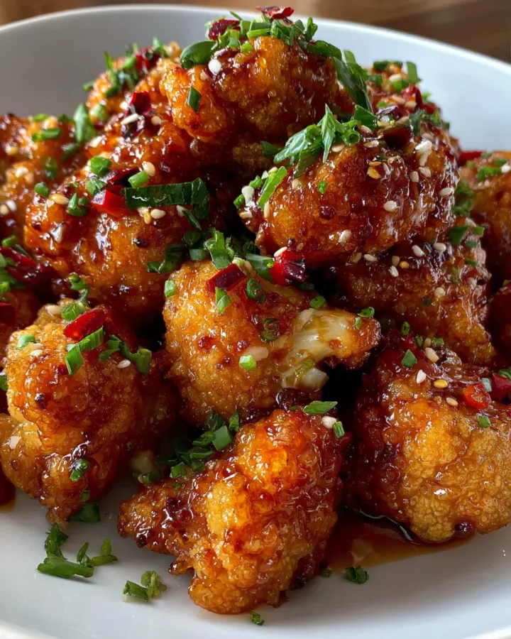 Healthy General Tso's Cauliflower