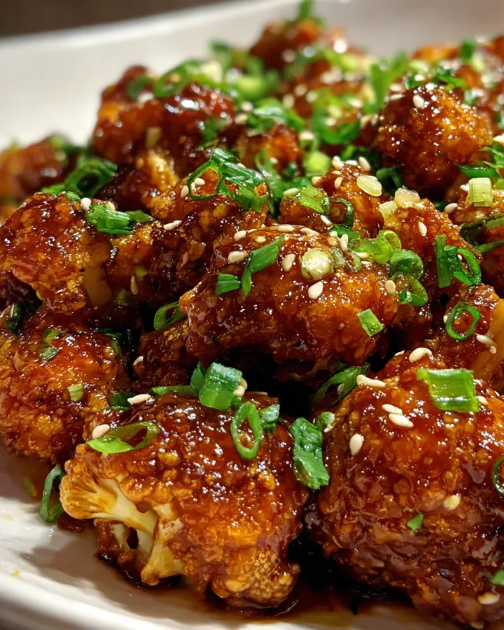 Healthy General Tso's Cauliflower