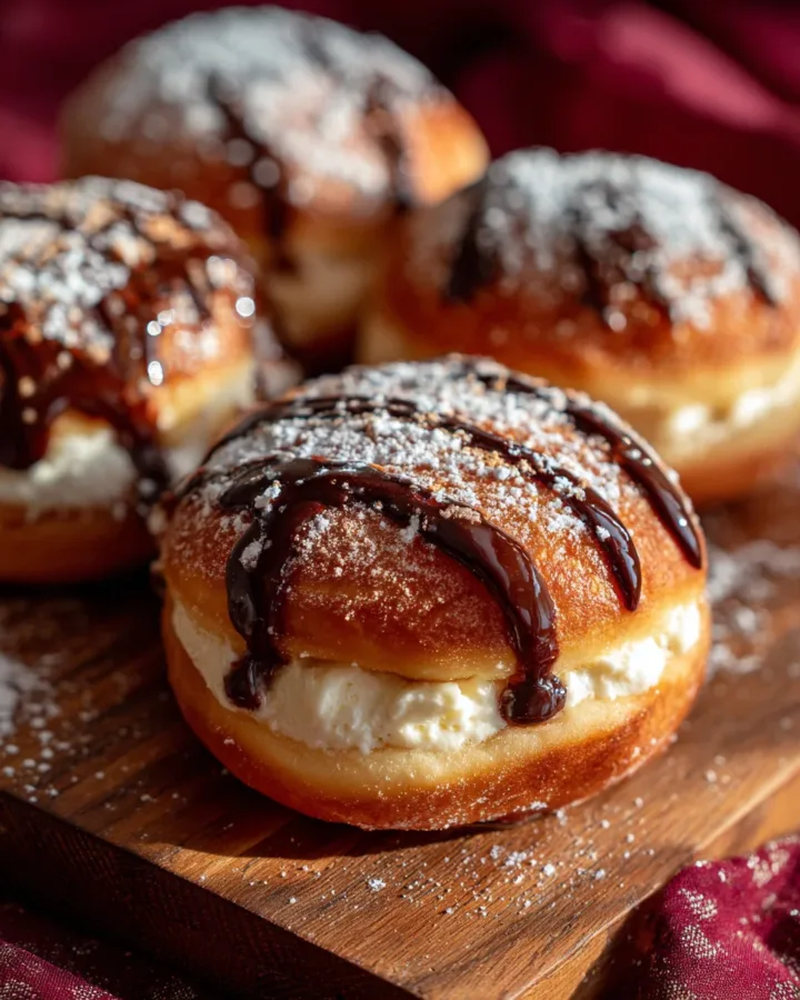 Ice Cream Stuffed Donuts