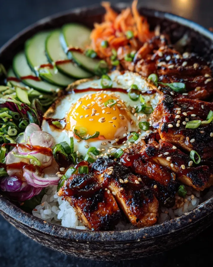 Korean BBQ Chicken Rice Bowls