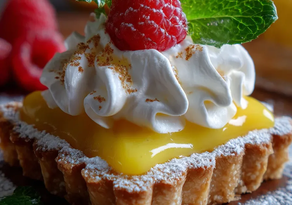 Lemon Curd Whipped Cream Tart