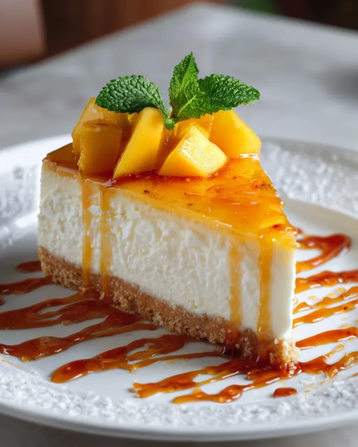 Mango Sticky Rice Cheesecake