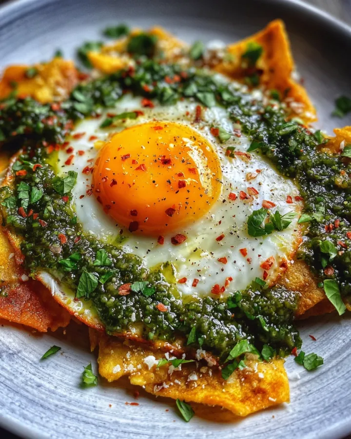 Mexican Chilaquiles with Salsa Verde
