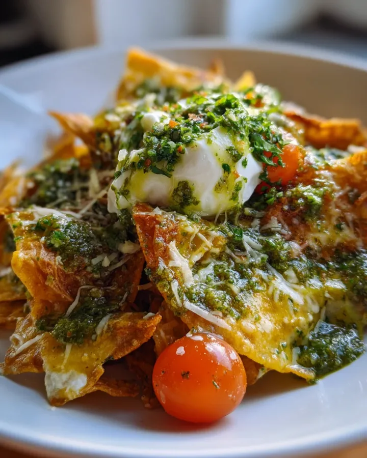 Mexican Chilaquiles with Salsa Verde