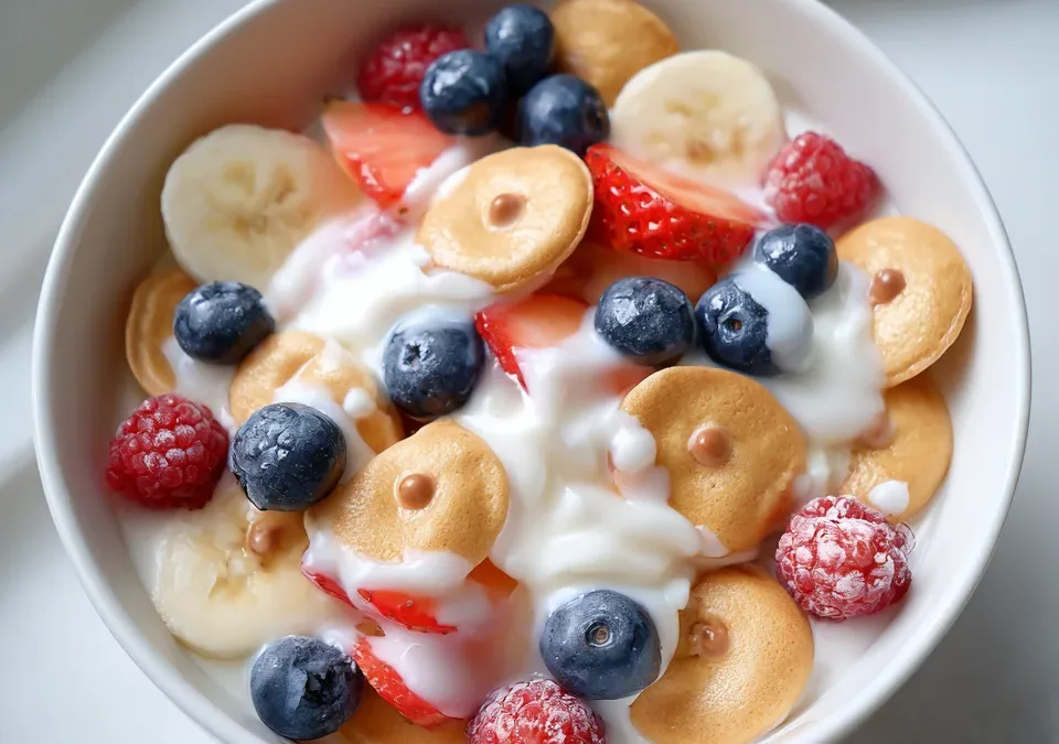 Mini Pancake Cereal Dessert Bowl