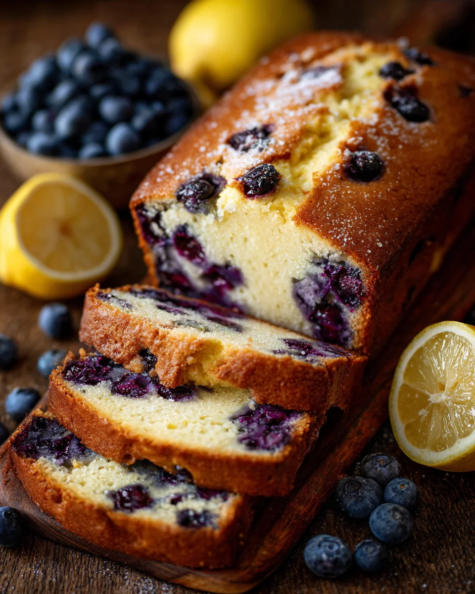 One-Bowl Blueberry Lemon Ricotta Loaf