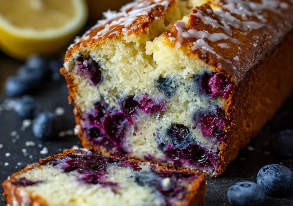 One-Bowl Blueberry Lemon Ricotta Loaf