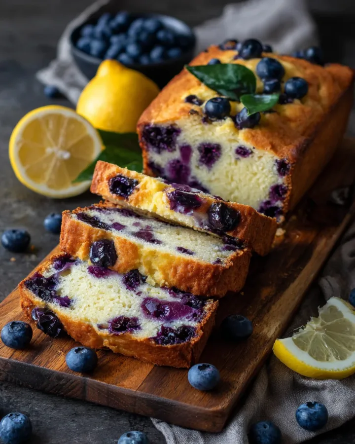 One-Bowl Blueberry Lemon Ricotta Loaf