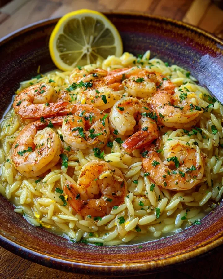 One-Pan Lemon Orzo with Shrimp