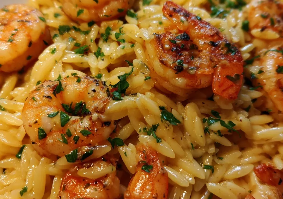 One-Pan Lemon Orzo with Shrimp