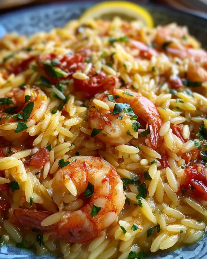 One-Pan Lemon Orzo with Shrimp