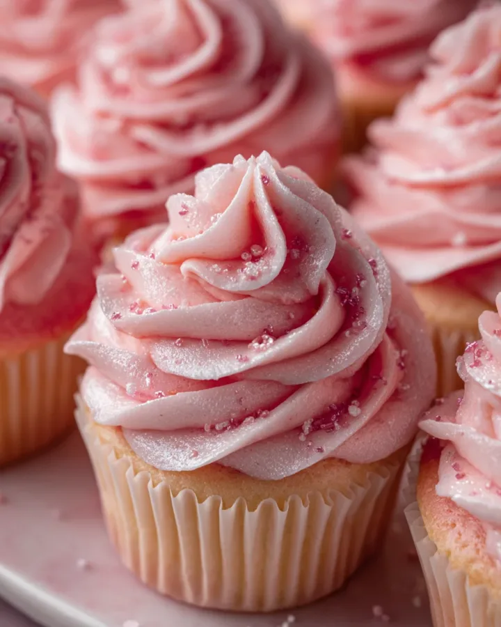 Pink Champagne Cupcakes