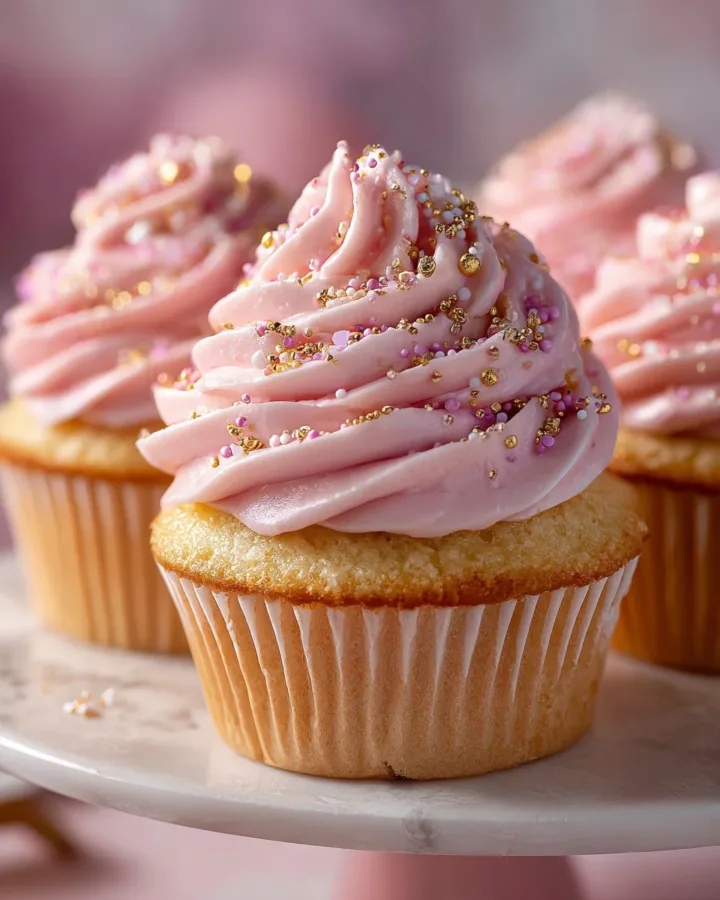 Pink Champagne Cupcakes
