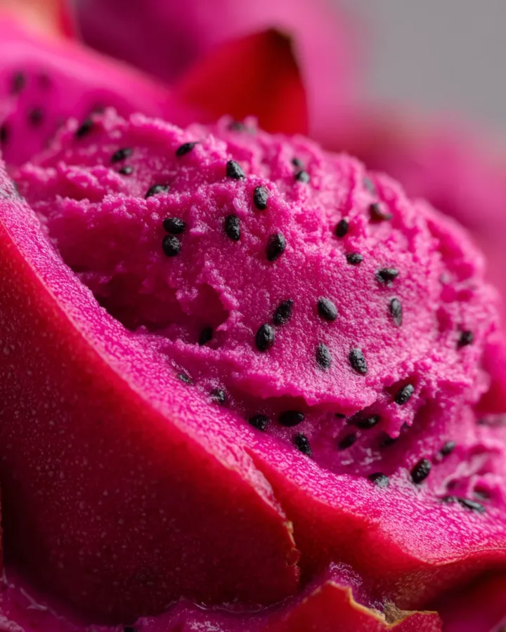 Pink Dragonfruit Sorbet (Pitaya Bowl)