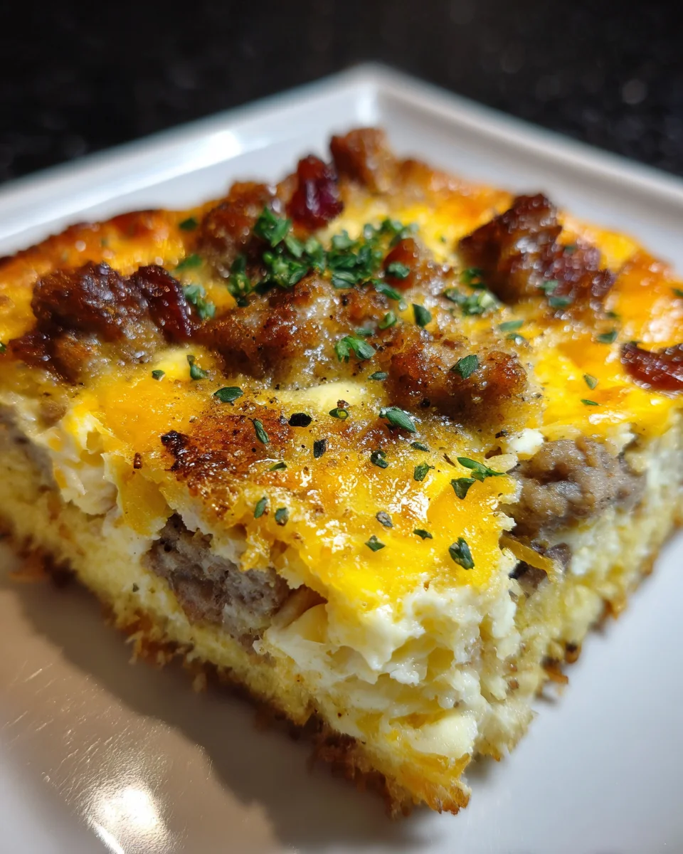 Sausage & Hashbrown Breakfast Casserole