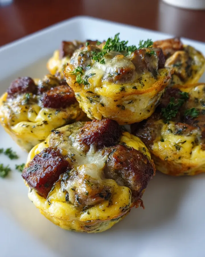 Sausage & Veggie Egg White Bites