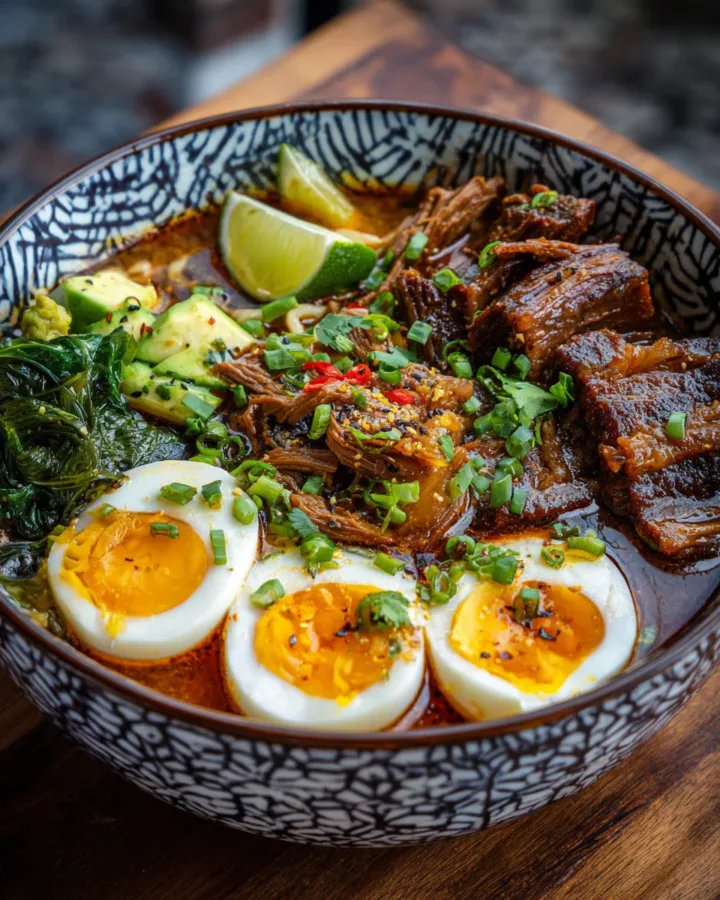 Slow Cooker Beef Birria Ramen