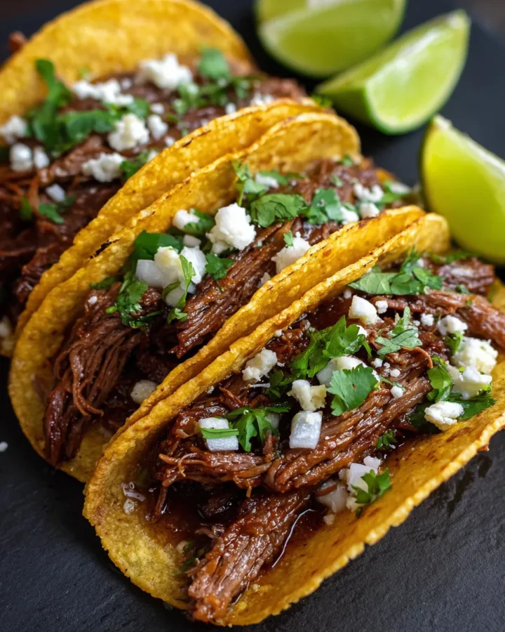 Slow Cooker Beef Birria Tacos