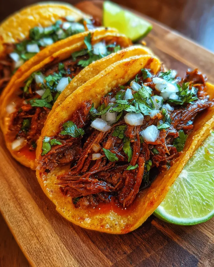 Slow Cooker Beef Birria Tacos