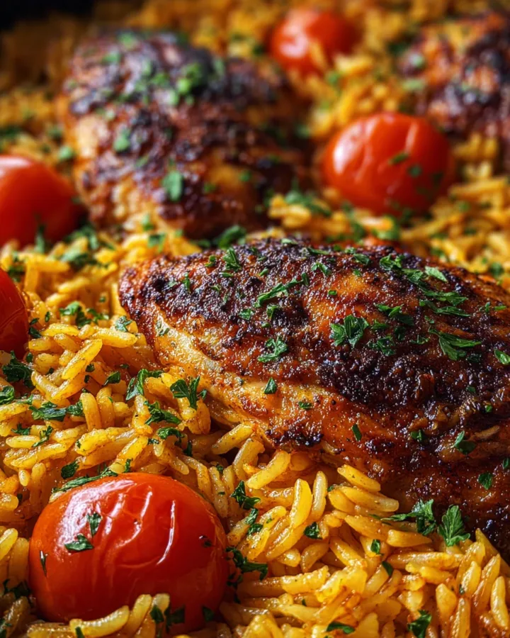 Smoked Paprika Chicken & Rice Bake