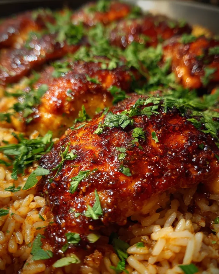 Smoked Paprika Chicken & Rice Bake