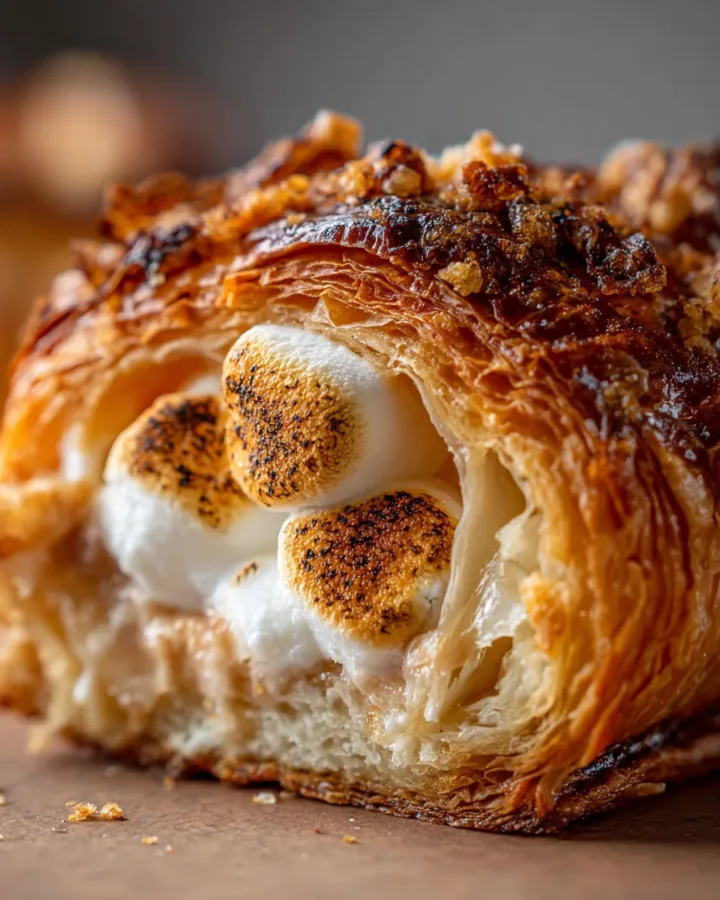 S’mores Stuffed Croissant Bake