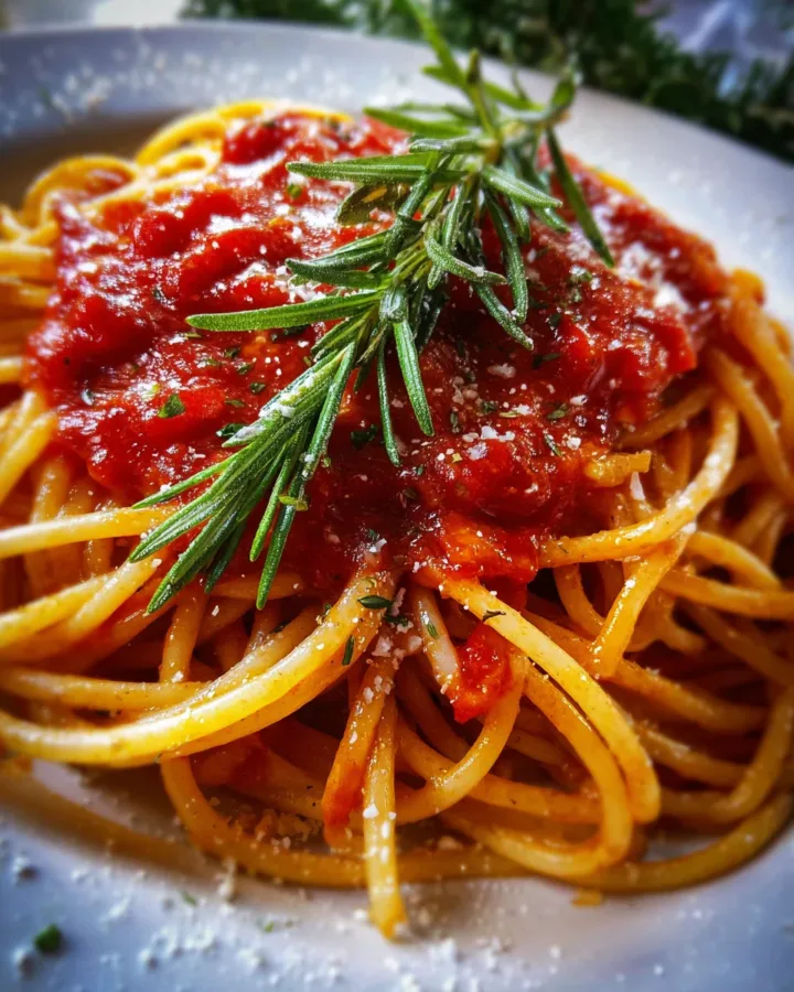 Spaghetti with Tomato Sauce