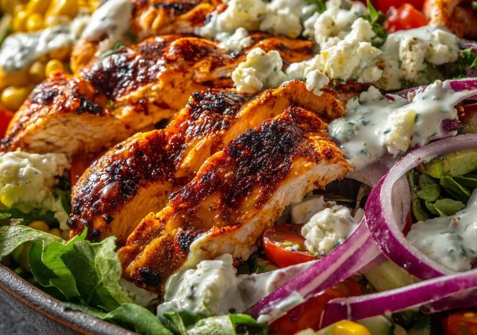 Spicy Southwest Chicken Salad Bowls