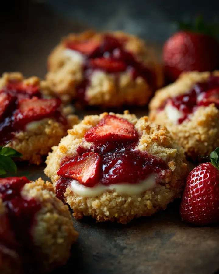 Strawberry Crunch Cheesecake Cookies