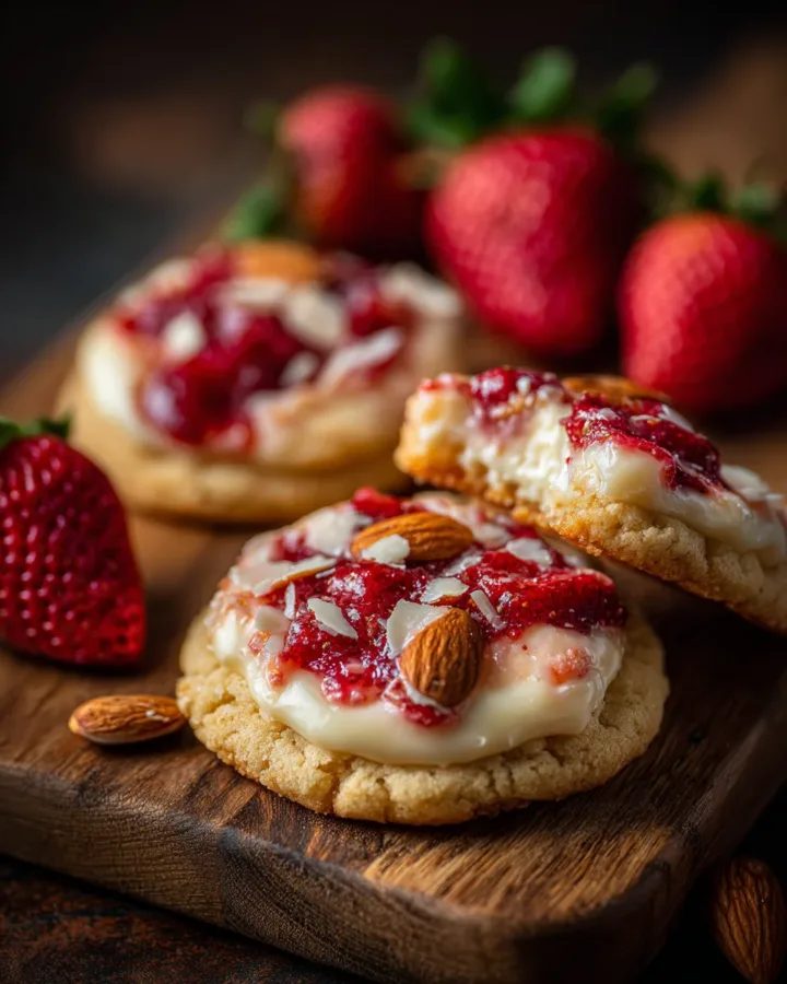 Strawberry Crunch Cheesecake Cookies