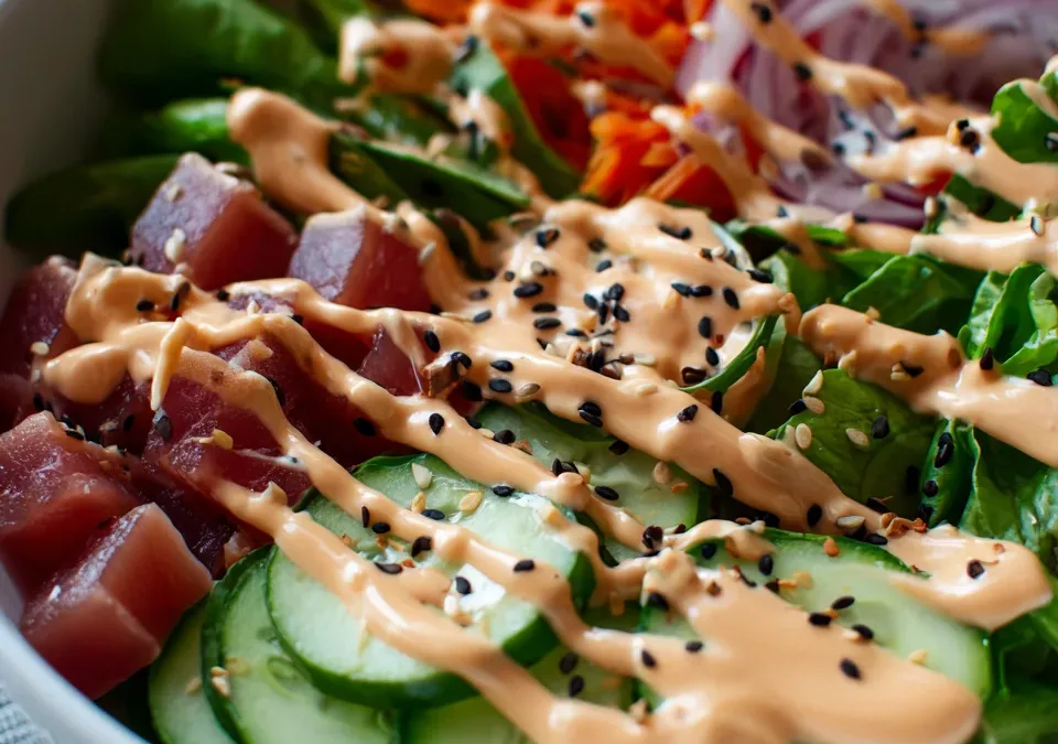 Sushi Salad Bowl with Spicy Mayo